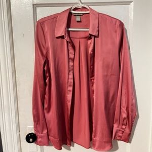 Silky pink blouse